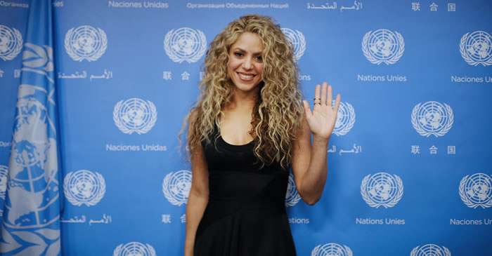 Shakira será premiada por exemplo de liderança no Fórum Econômico Mundial