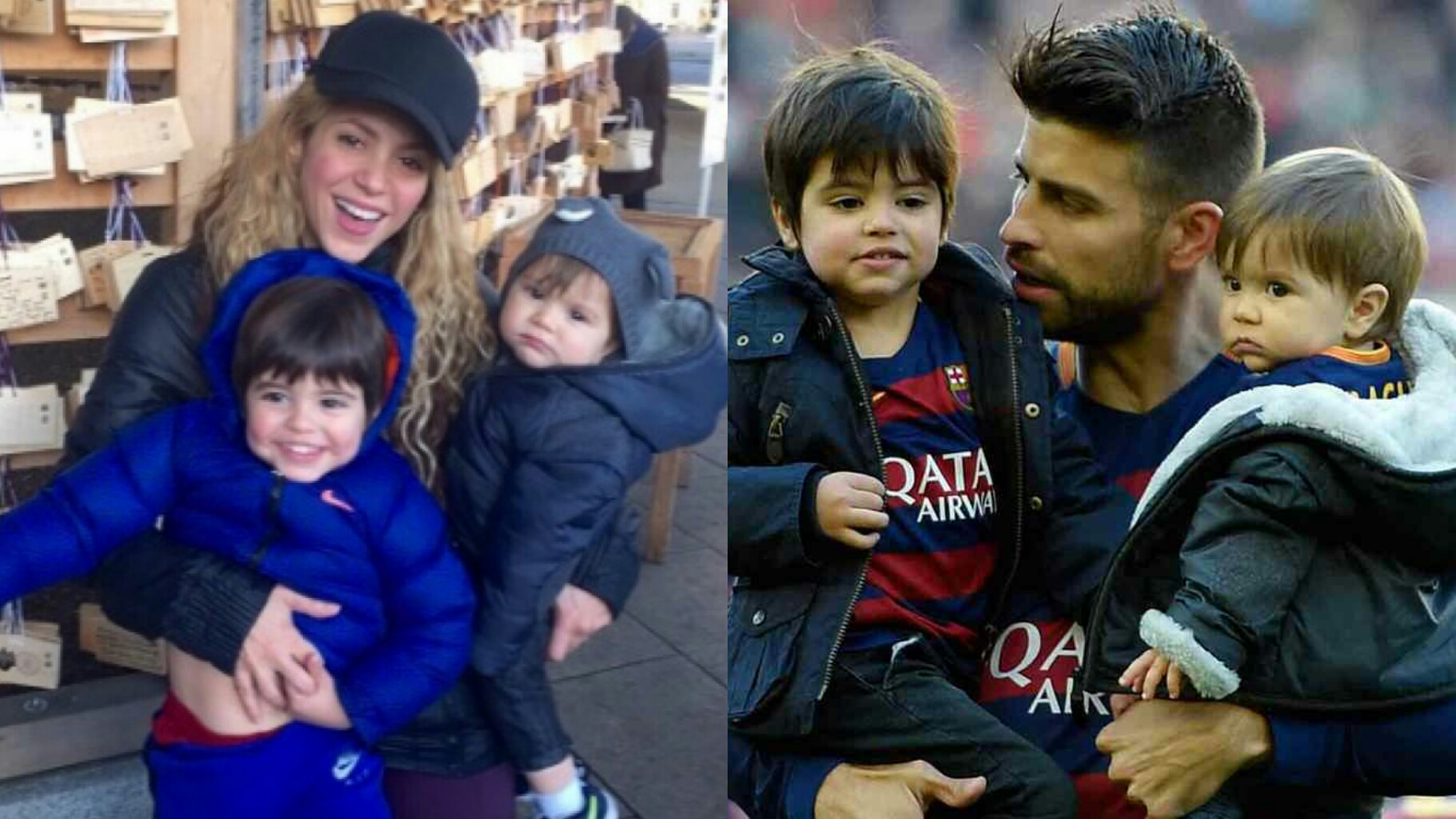 Shakira curte passeio de patinete com os filhos e o marido