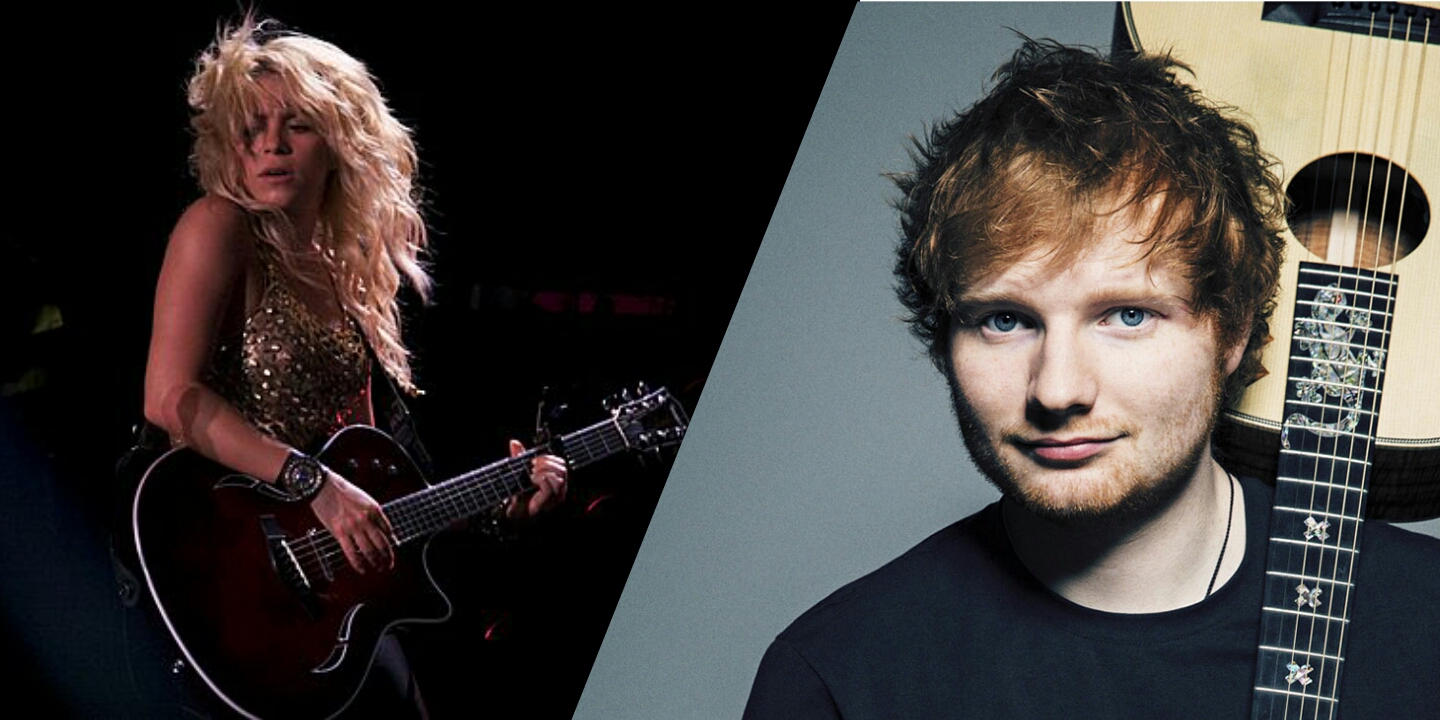 Em entrevista, Ed Sheeran diz que é fã e adoraria colaborar com Shakira