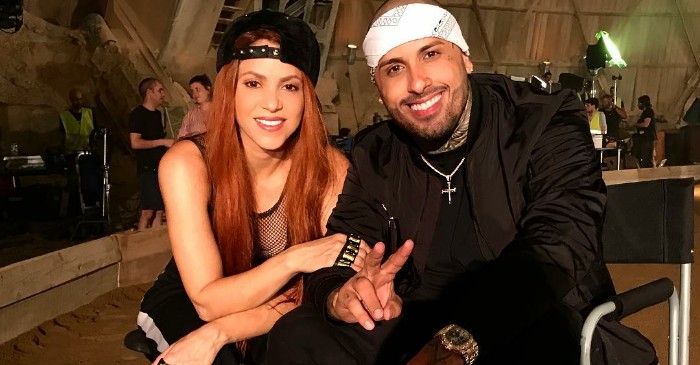 Shakira e Nicky Jam gravam clipe de “Perro Fiel” em Barcelona