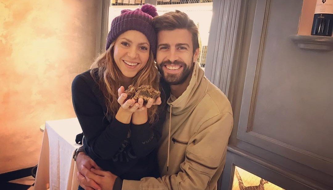 Em clima romântico, Shakira e Piqué caçam trufas na Itália