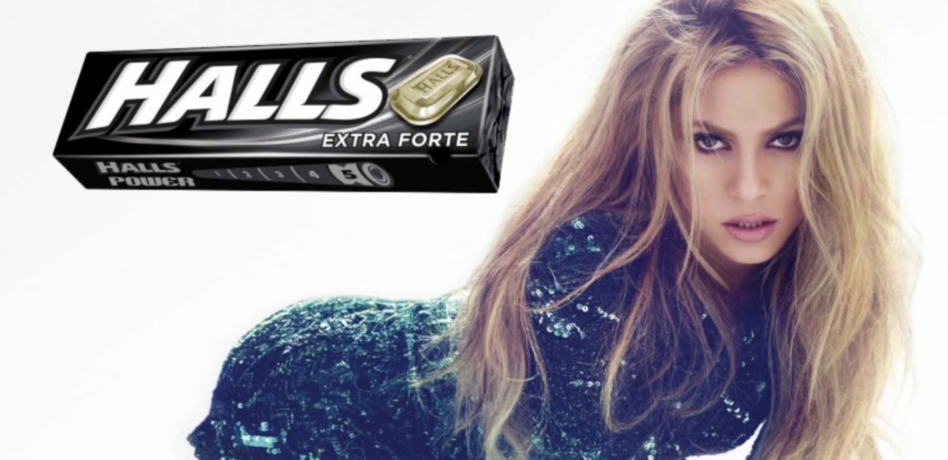 Capa de disco de Shakira é destaque em campanha da Halls no México