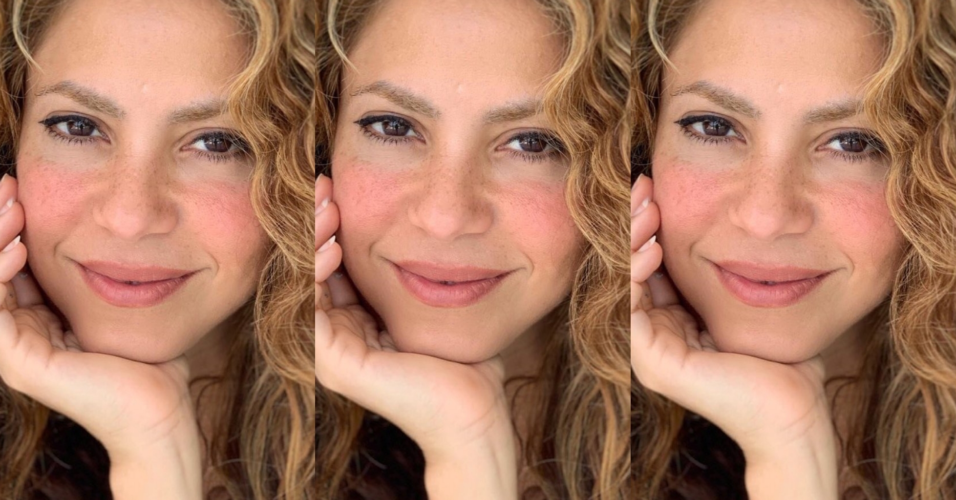 Shakira quebra a internet com foto sem maquiagem tirada pelo filho