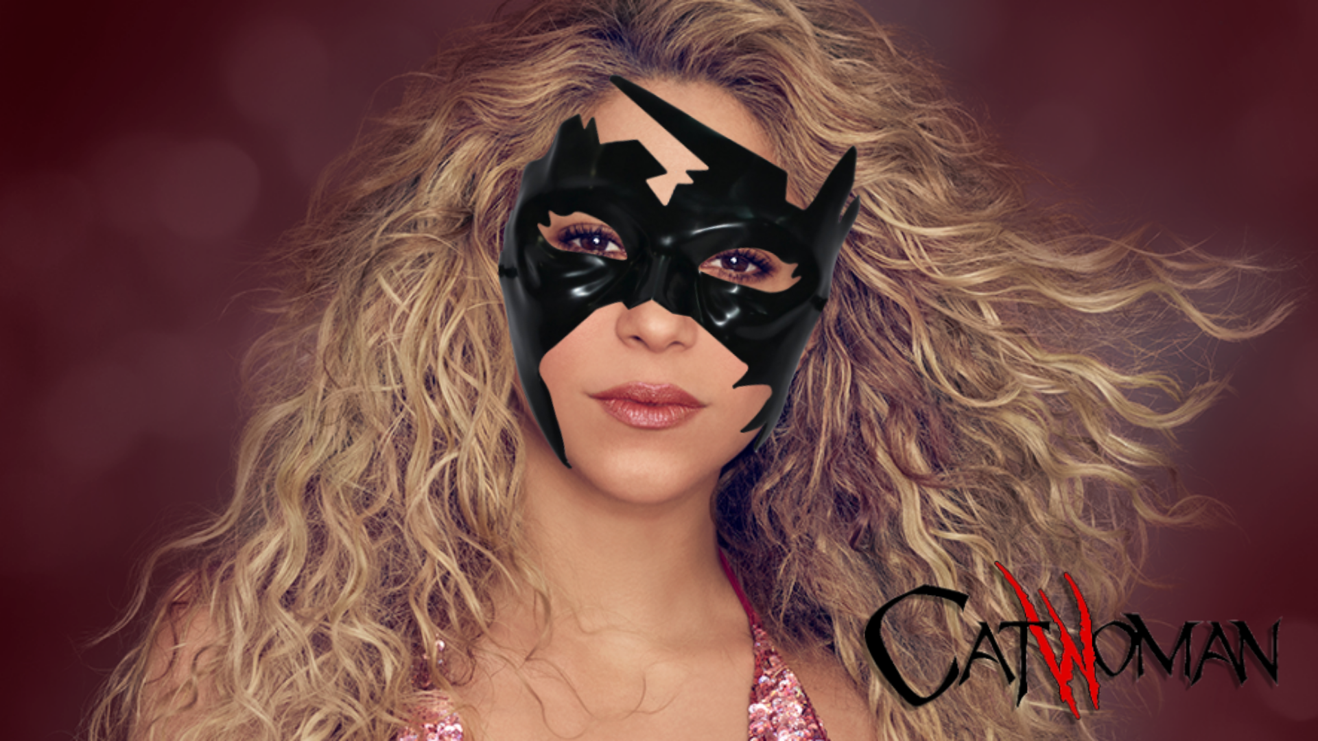 Shakira se veste de mulher gato para o Halloween