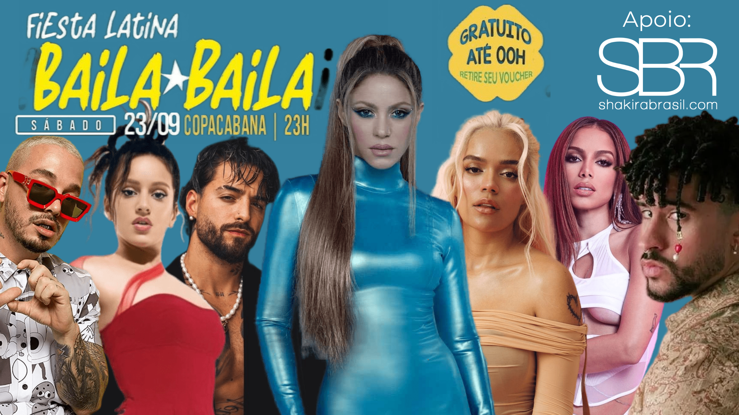 Festa latina “Baila Baila” promete agitar o Rio de Janeiro ao som de muita Shakira