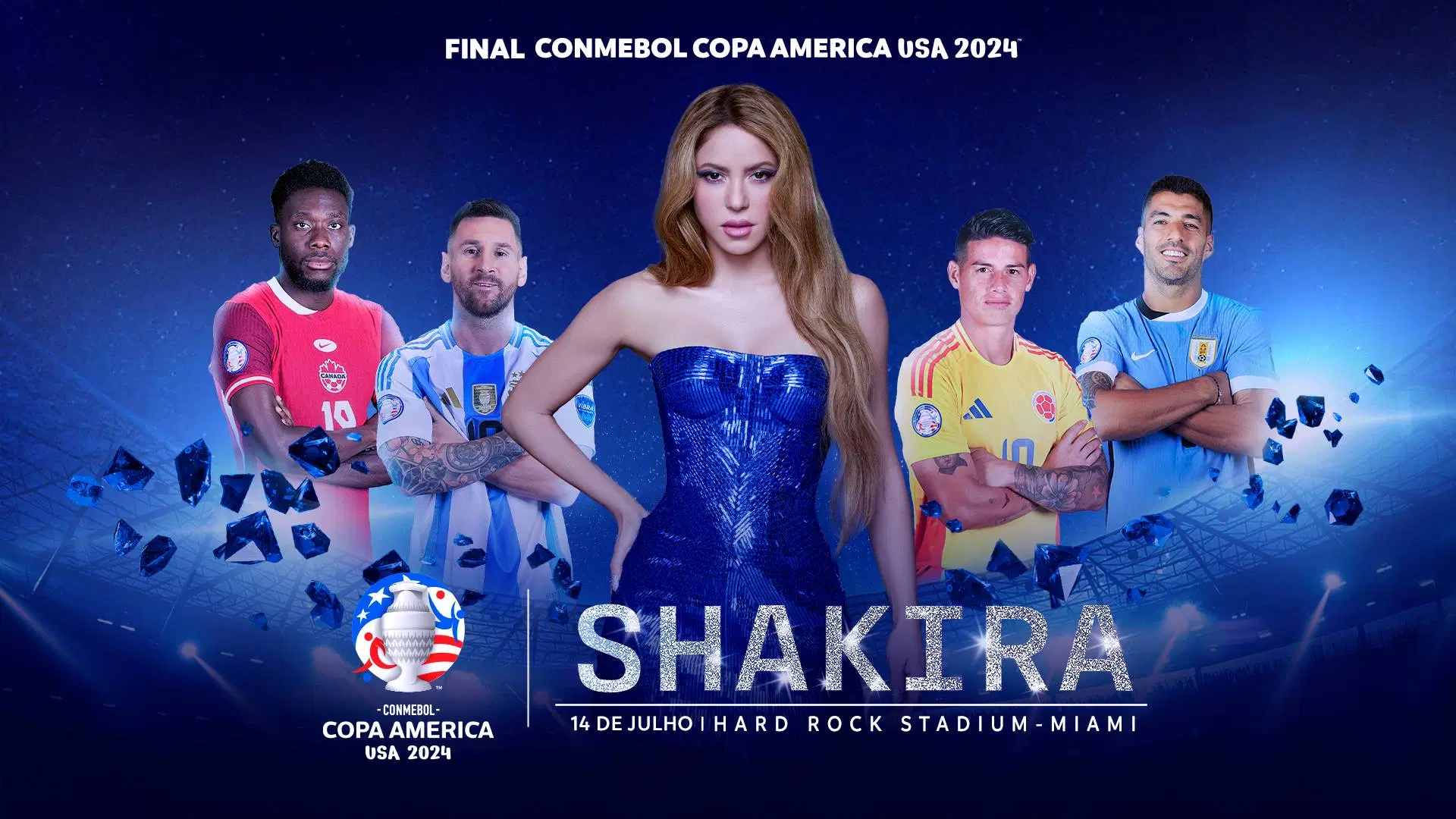 Shakira irá se apresentar na final da Copa América 2024